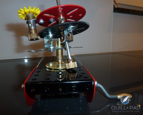 Greubel Forsey Meccano model assembly. Photo courtesy Bjarne Sorensen/Greubel Forsey
