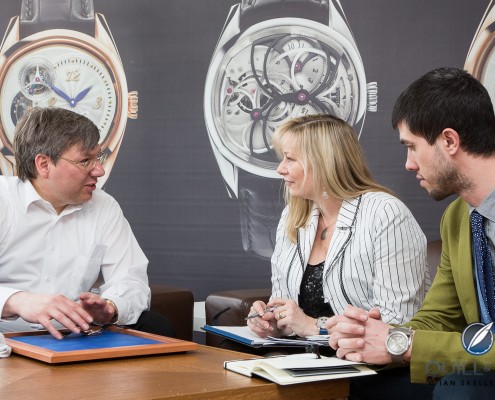 L-R: Andreas Strehler, Elizabeth Doerr and Joshua Munchow