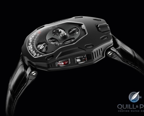 The UR-105M Dark Knight with AlTiN treated steel bezel