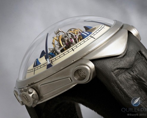 Central triple-axis tourbillon of the Vianney Halter Deep Space Tourbillon