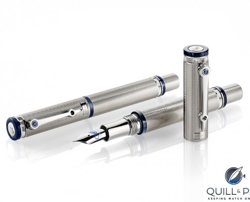 Breguet fountain pen with cap on and off