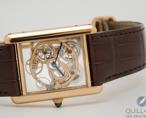Cartier Tank Louis Cartier Skeleton Sapphire