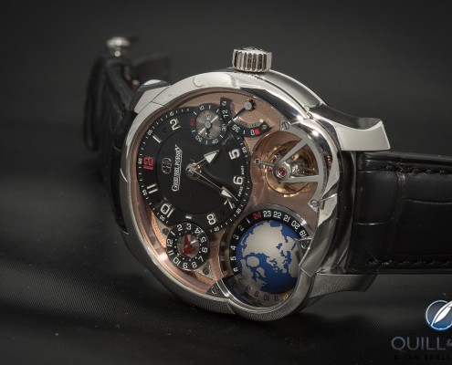 Greubel Forsey GMT with red gold dial