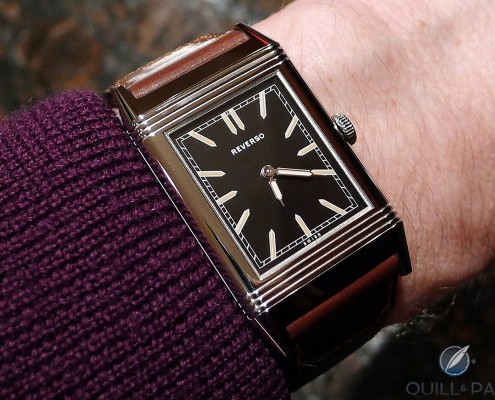 The Jaeger-LeCoultre Tribute to Reverso 1931 on the author’s wrist