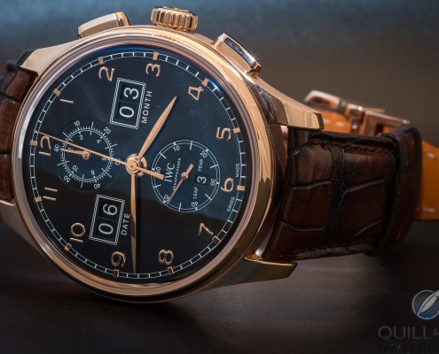 IWC Portugieser Perpetual Calendar Digital Date-Month Edition in 18 karat red gold with black dial
