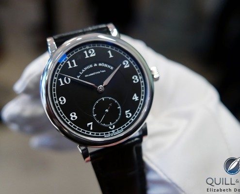 The 1815 200th Anniversary F.A. Lange in the hands of CEO Wilhelm Schmid