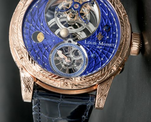 Louis Moinet Space Mystery in pink gold