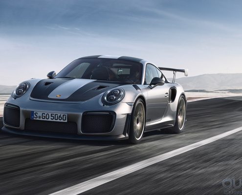 2018 Porsche 911 GT2 RS in silver