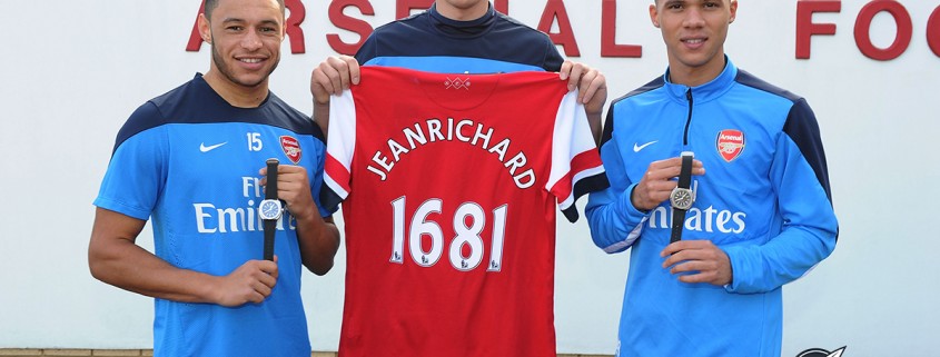 JeanRichard Arsenal players Alex Oxlade, Chamberlain Wojciech-Szczesny andKieran-Gibbs