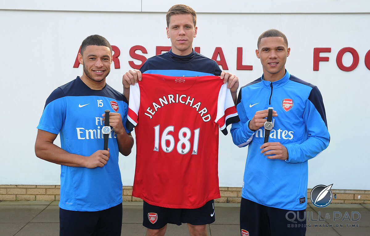 JeanRichard Arsenal players Alex Oxlade, Chamberlain Wojciech-Szczesny andKieran-Gibbs