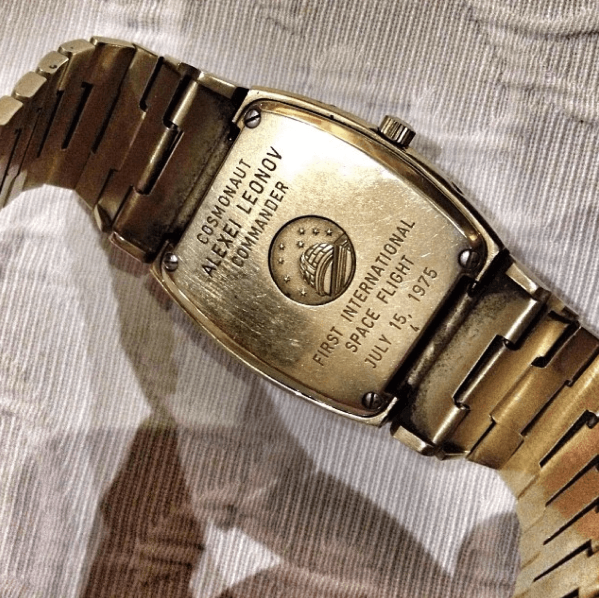 Cosmonaut Alexei Leonov's watch photographed by Ben Clymer / Hodinkee