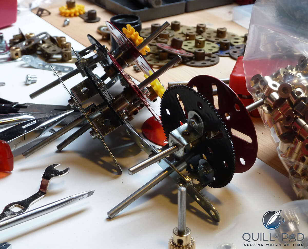 Greubel Forsey Meccano model assembly