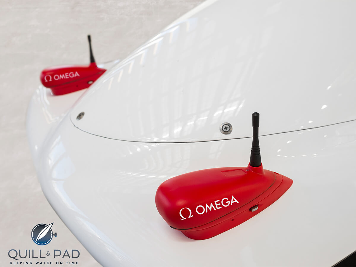 Omega measurement unit for bobsleigh