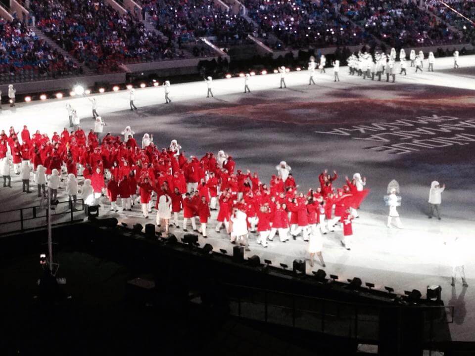 Sochi opening ceremony. Photos courtesy Ulysse Nardin CEO Patrik Hoffmann