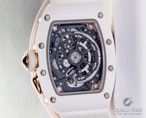 Richard Mille RM037 in white ceramic and red gold back