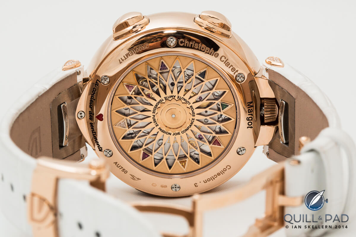 Back of Margot in red gold by Christophe Claret