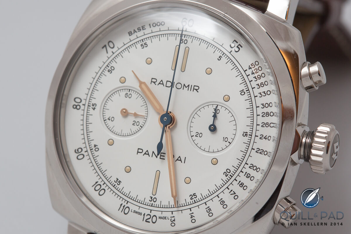 Panerai Radiomir 1940 Chronograph in white gold with white dial