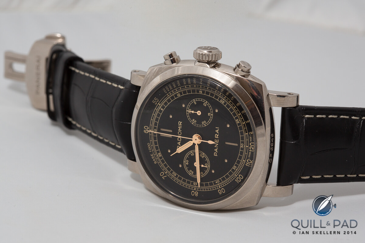 Panerai Radiomir 1940 Chronograph in white gold with black dial