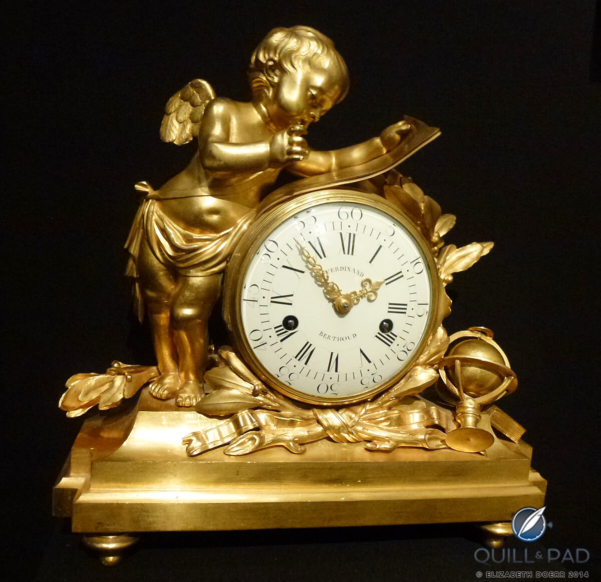 Table clock by legendary French watchmaker Ferdinand Berthoud 1727-1807