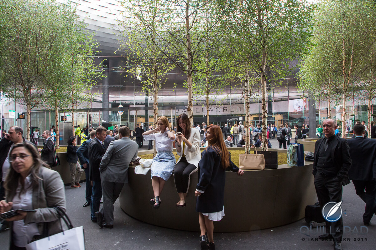 Messeplatz: the central square at Baselworld is much busier than during Art Basel