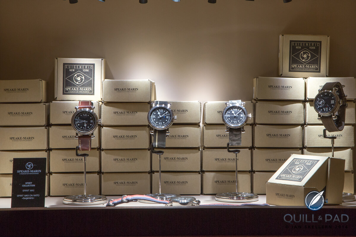 Just a few of the new models presented by Speake-Marin at Baselworld 2014
