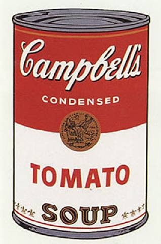 One of Andy Warhol's many Campbell Soup artworks