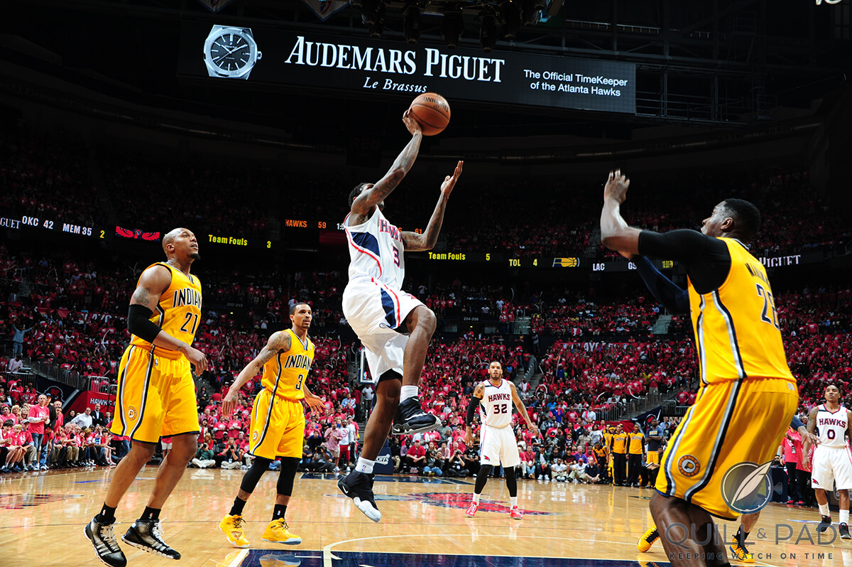 Audemars Piguet are official timekeepers to NBA team, Atlanta Hawks. Photo courtesy Cunningham