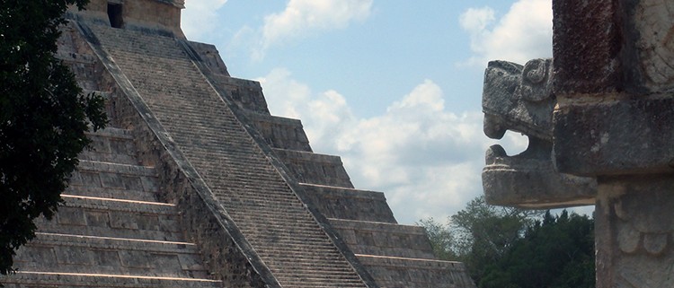 The 365 stairs, on for each day of the year, at El Castillo, Chichen Itza