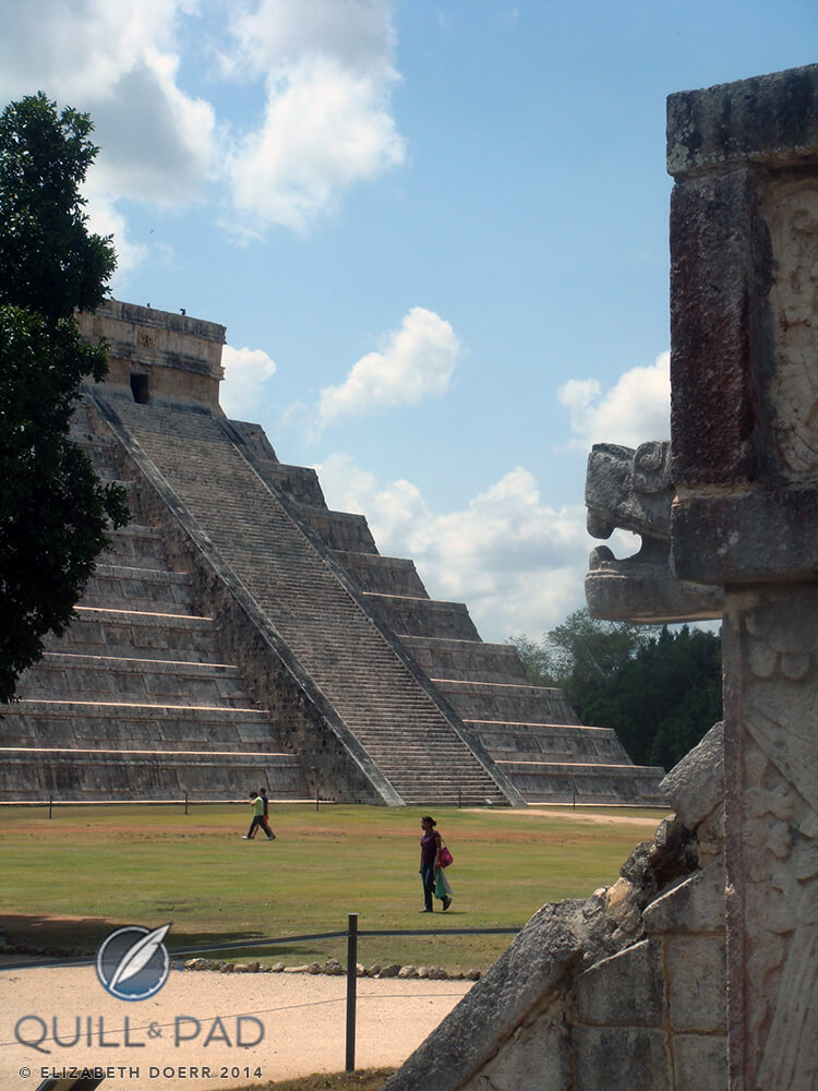 The 365 stairs, on for each day of the year, at El Castillo, Chichen Itza