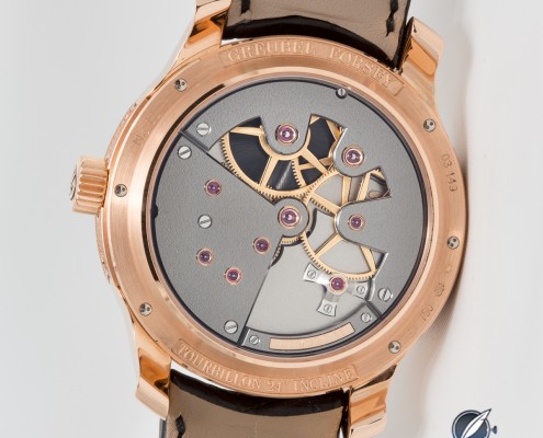Back of the Greubel Forsey Tourbillon 24 Secondes Contemporain in red gold