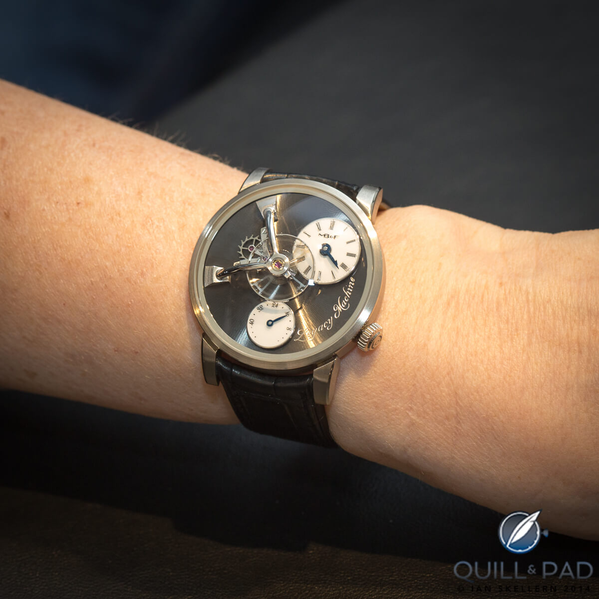 Wrist shot of LM101 by MB&F