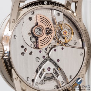 Through the display back of the MCT Sequential Two S200 in white gold