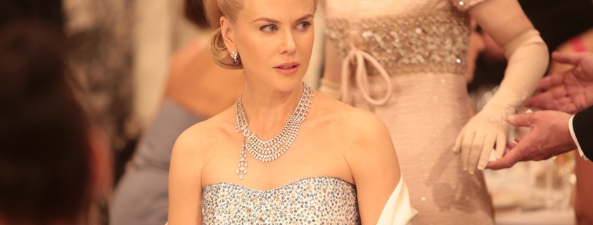 Nicole Kidman wearing contemporary Cartier jewelry in Grace of Monaco