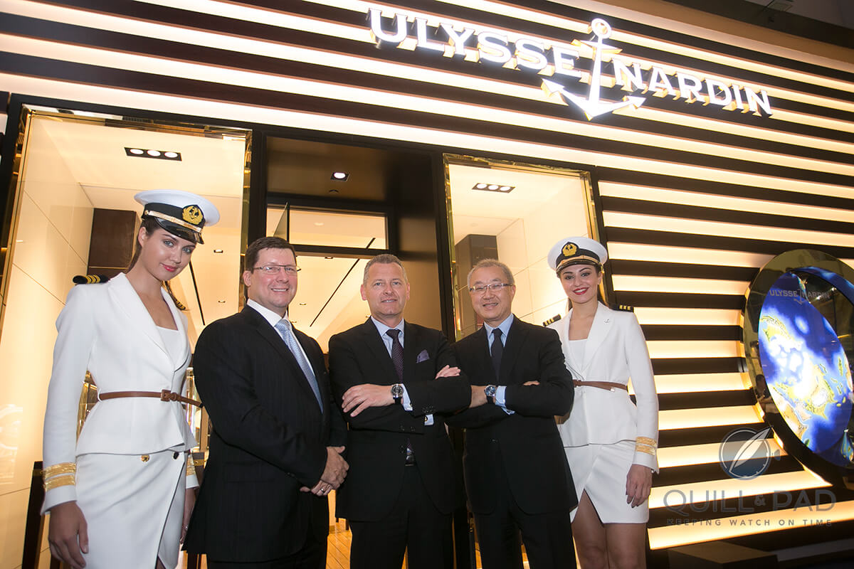 Ulysse Nardin opens new boutique in Singapore: Postle, Patrick Hoffmann, Chan