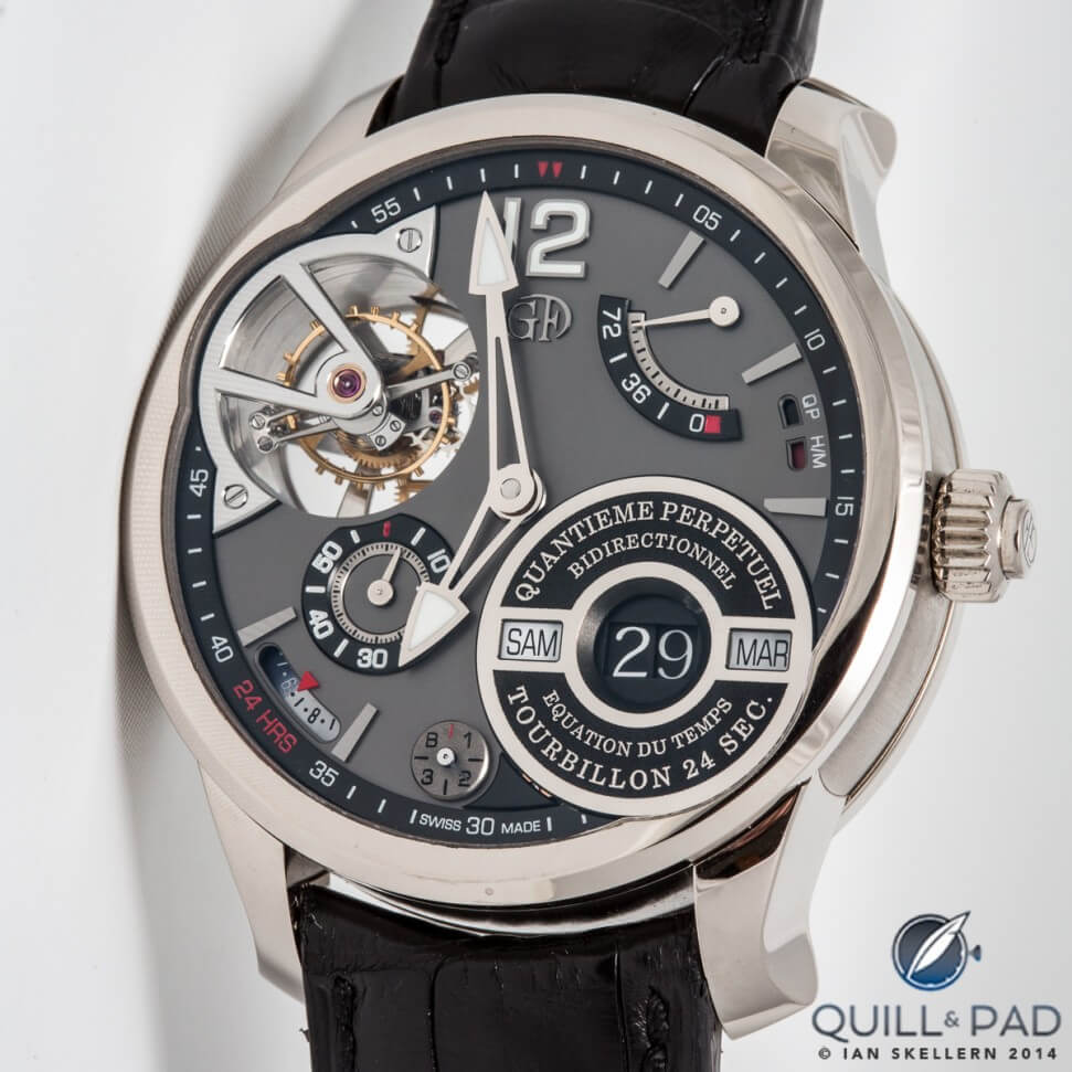 Greubel Forsey Quantieme Perpetuel with bi-directional setting and equation of time