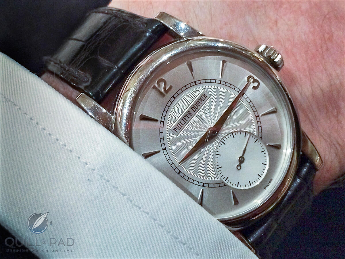 Philippe Dufour Simplicity on the wrist of the author