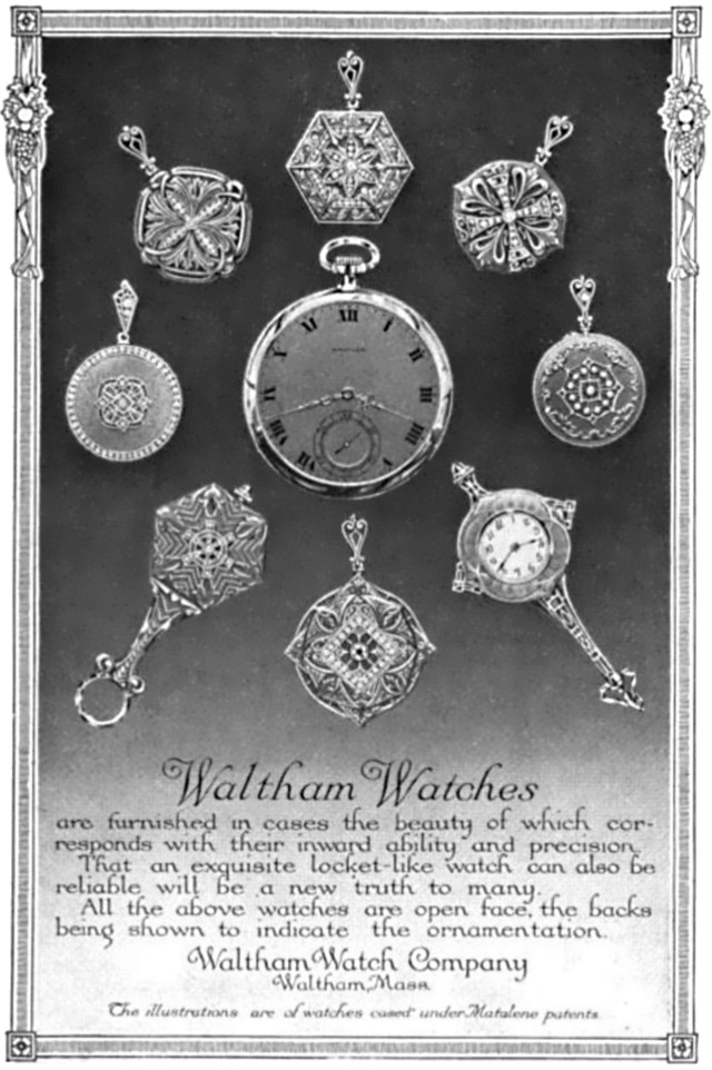 Waltham Watch Company advertisement from 1913