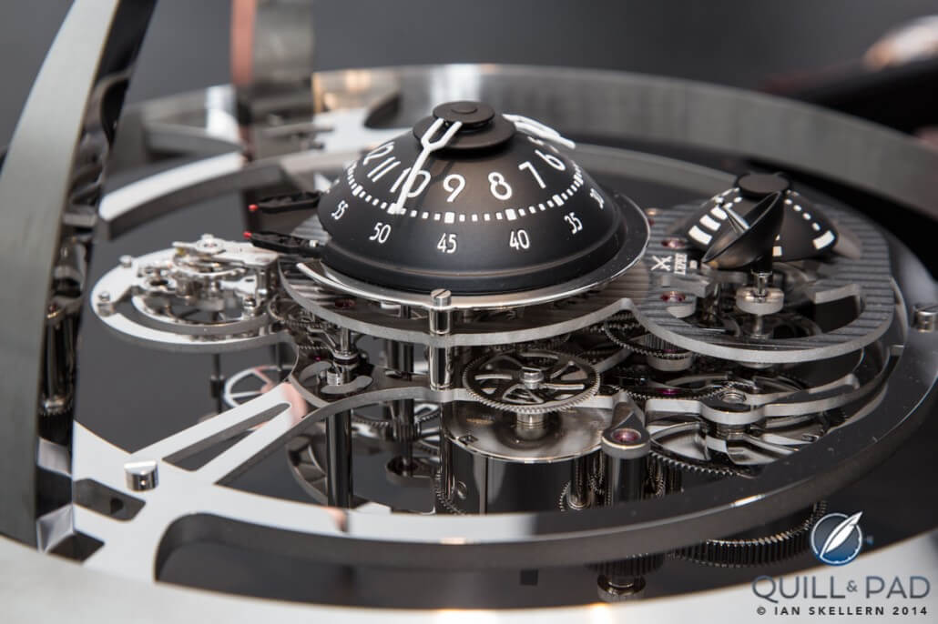 Indication dome of the MB&F Starfleet Machine for L'Epée