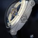 Side view of the Deep Space Tourbillon accenting the characteristic crown