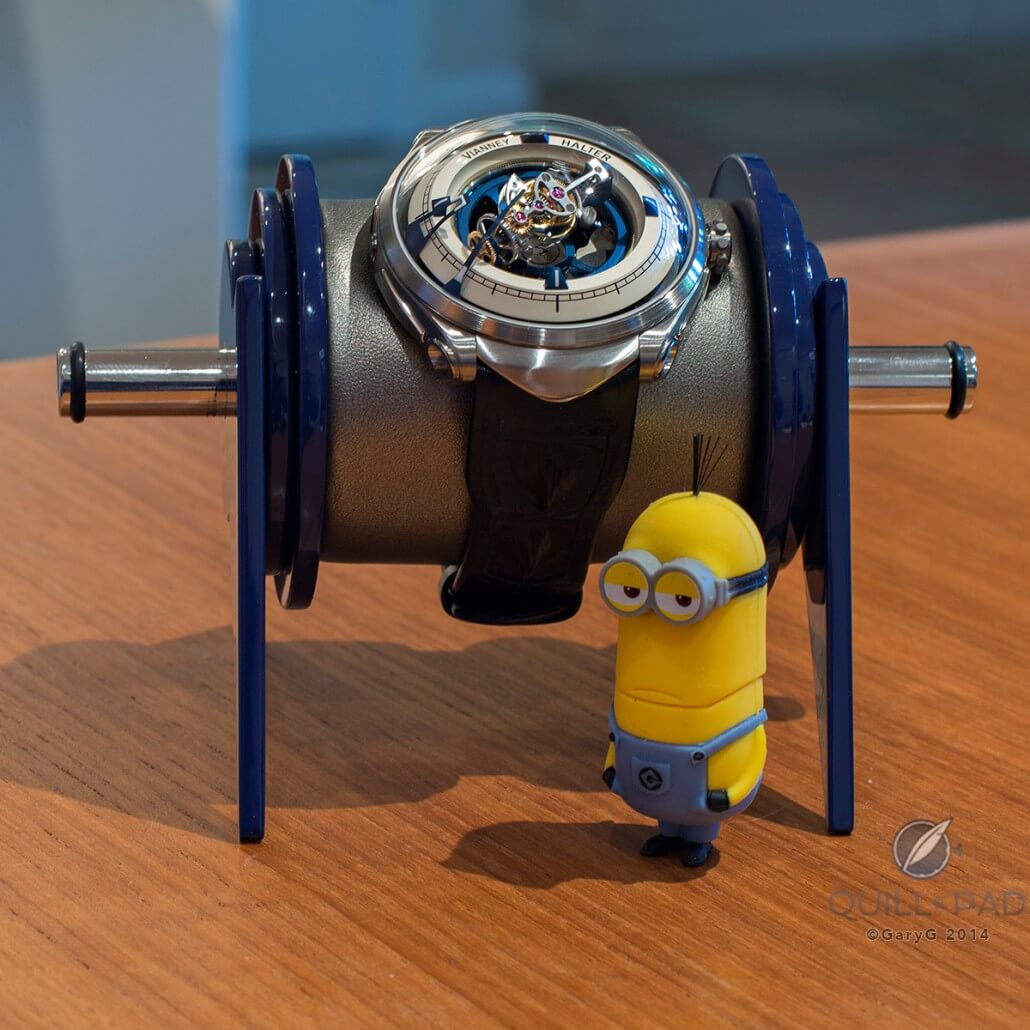 Deep Space on its desk stand (Tim from Despicable Me not included)