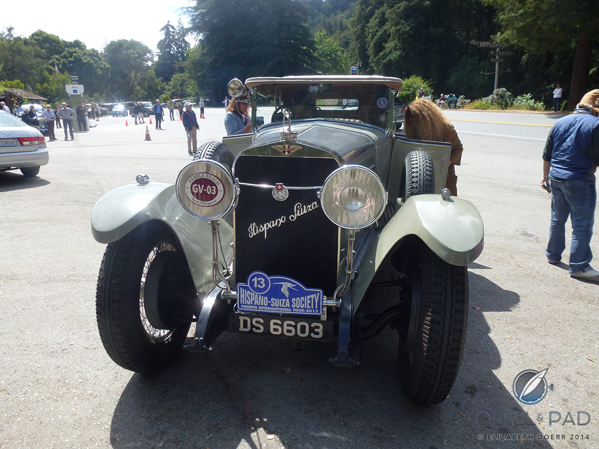 The 1923 Hispano-Suiza participating in the 2014 Pebble Beach Tour d’Elegance