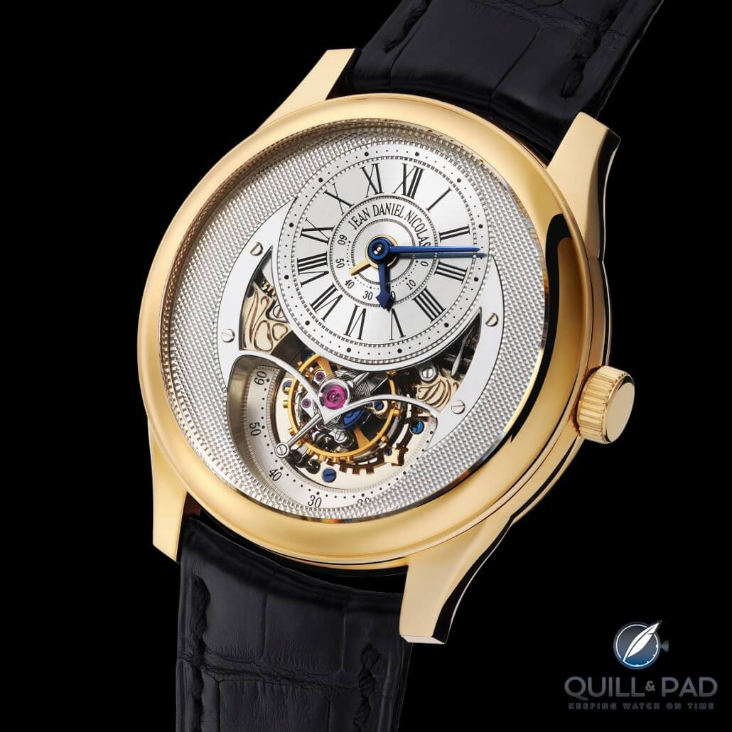 Jean Daniel Nicolas Two-Minute Tourbillon by Mr. Daniel Roth in pink gold (photo courtesy Guy Lucas de Peslouan)