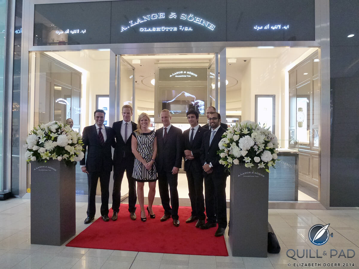 A. Lange & Söhne’s Dubai boutique celebrated its opening in September 2012