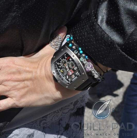 The author wearing a Richard Mille RM011
