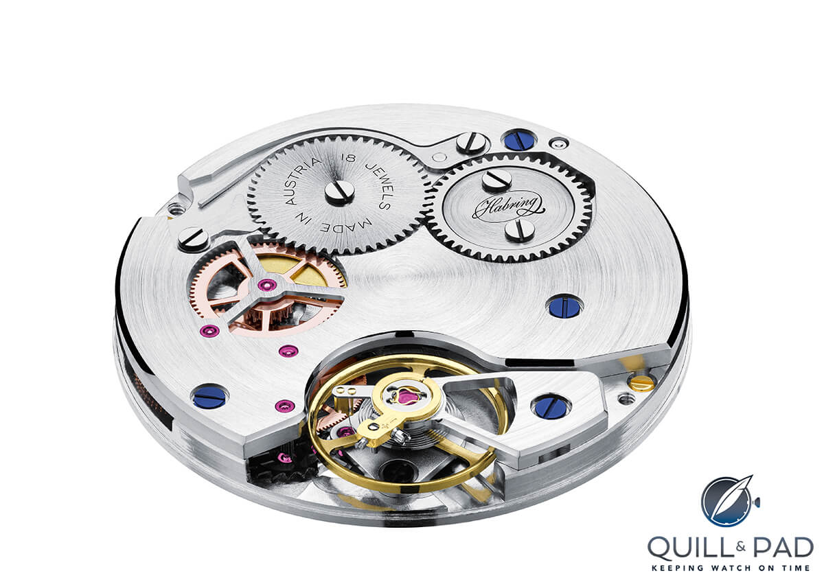 The in-house manufacture movement of the Habring2 Felix