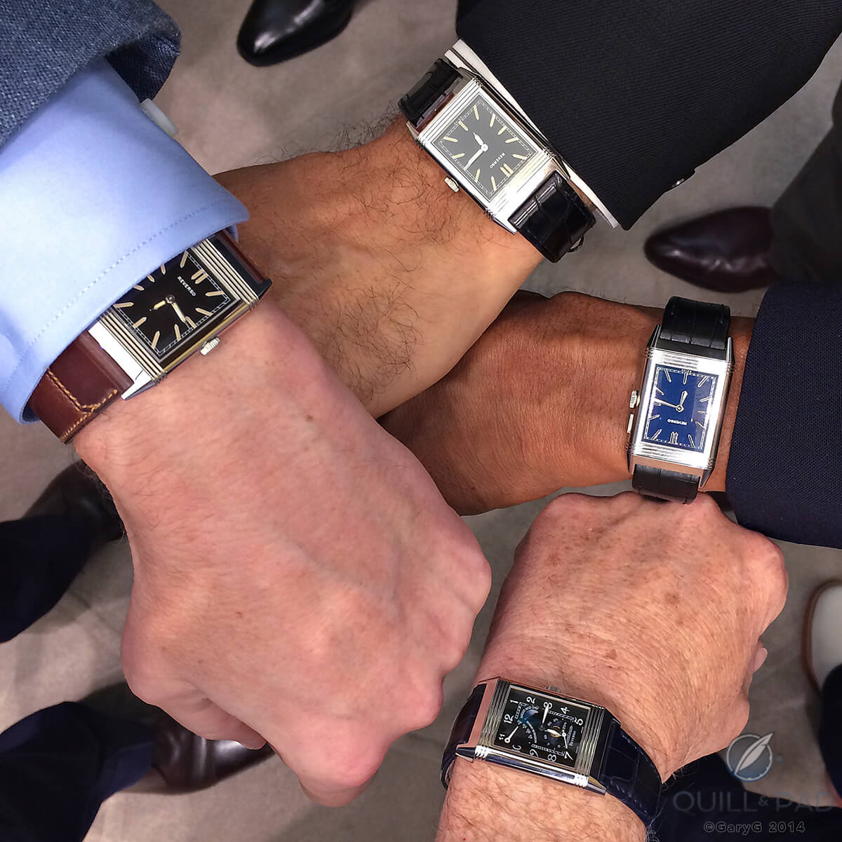 : Supporting the brand: group wristshot at the Jaeger-LeCoultre Costa Mesa OCNA event