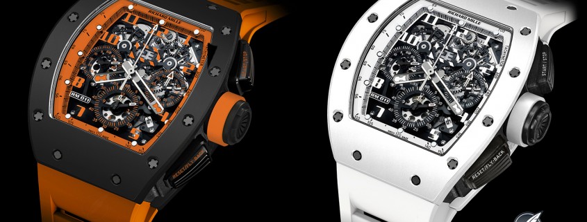 Richard Mille RM011 Orange Storm and White Ghost