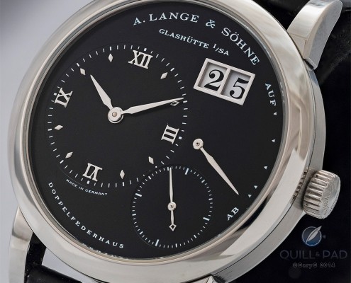 A. Lange & Söhne Lange 1 black-dial and stainless steel case