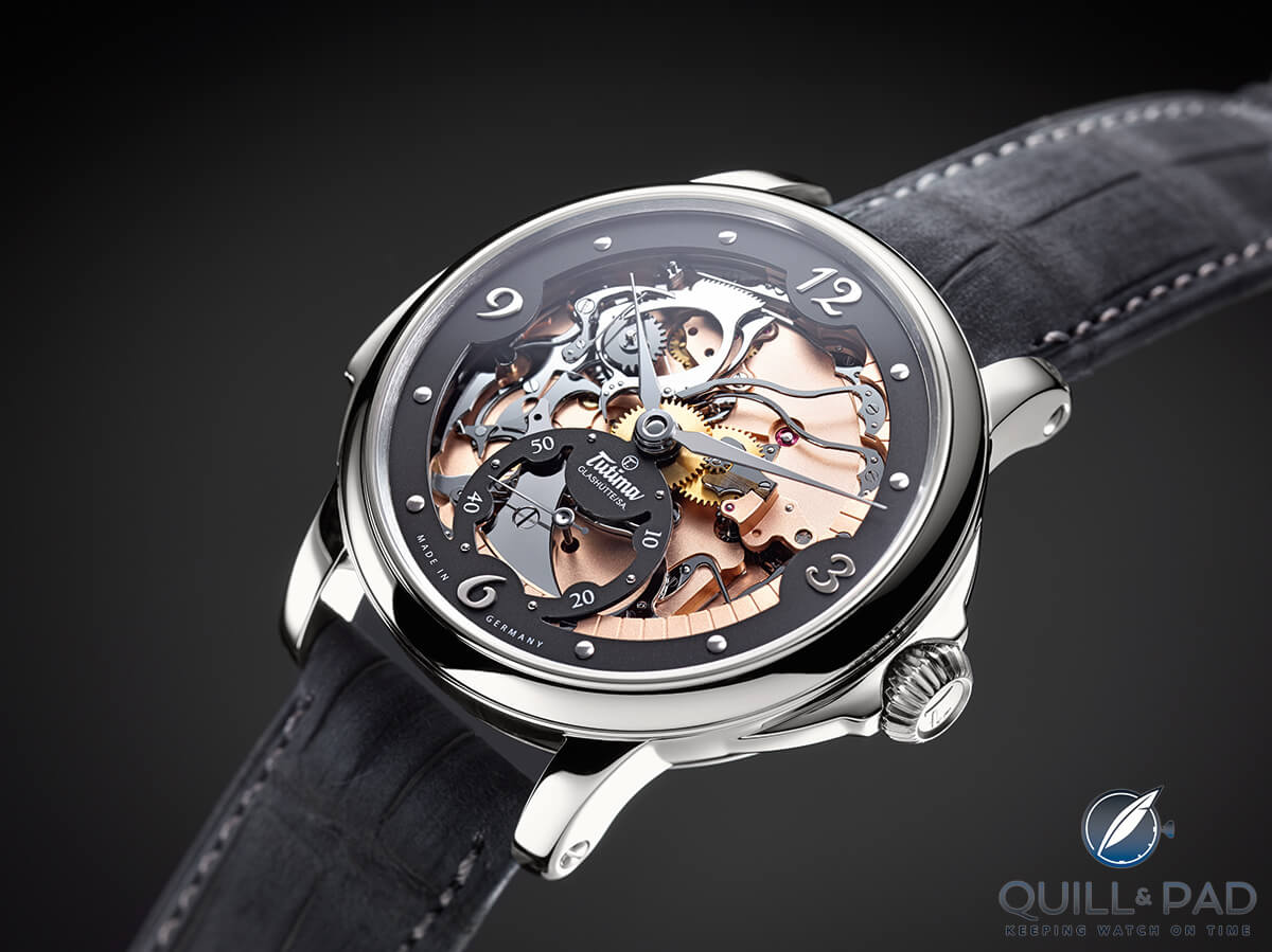 Tutima Hommage Minute Repeater in platinum with skeleton dial