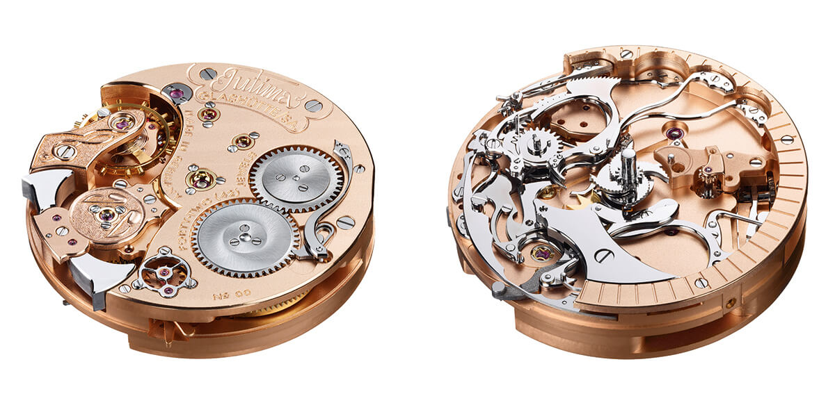 Movement top and bottom of the Tutima Hommage Minute Repeater